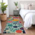 thumbnail image 1 of Addison Rugs Chantille Indoor/Outdoor Transitional Geometric Teal Machine Washable Runner Rug, 2'3" x 7'6", 1 of 7