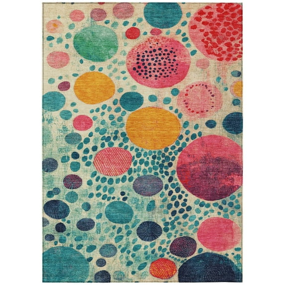 Dalyn Rugs Machine Washable Indoor/Outdoor Chantille Teal 2'6" x 3'10" Rug
