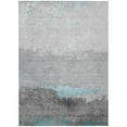 thumbnail image 1 of Dalyn Rugs Machine Washable Indoor/Outdoor Chantille Teal 3' x 5' Rug, 1 of 9