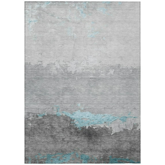 Dalyn Rugs Machine Washable Indoor/Outdoor Chantille Teal 3' x 5' Rug