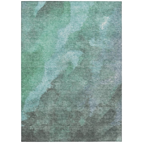 Dalyn Rugs Machine Washable Indoor/Outdoor Chantille Teal 3' x 5' Rug