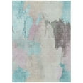 thumbnail image 1 of Dalyn Rugs Machine Washable Indoor/Outdoor Chantille Teal 3' x 5' Rug, 1 of 9