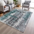 thumbnail image 1 of Addison Rugs Chantille Indoor/Outdoor Transitional Abstract Teal Machine Washable Rectangle Rug, 3' x 5', 1 of 8