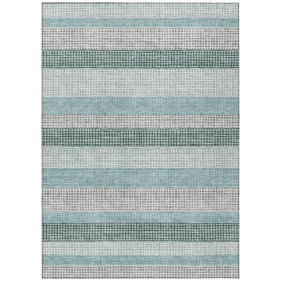 Dalyn Rugs Machine Washable Indoor/Outdoor Chantille Teal 5' x 7'6" Rug