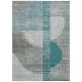 thumbnail image 1 of Dalyn Rugs Machine Washable Indoor/Outdoor Chantille Teal 5' x 7'6" Rug, 1 of 9