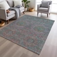 thumbnail image 1 of Addison Rugs Chantille Indoor/Outdoor Transitional Panels Teal Machine Washable Rectangle Rug, 5' x 7'6", 1 of 8