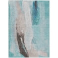 thumbnail image 1 of Dalyn Rugs Machine Washable Indoor/Outdoor Chantille Teal 5' x 7'6" Rug, 1 of 9