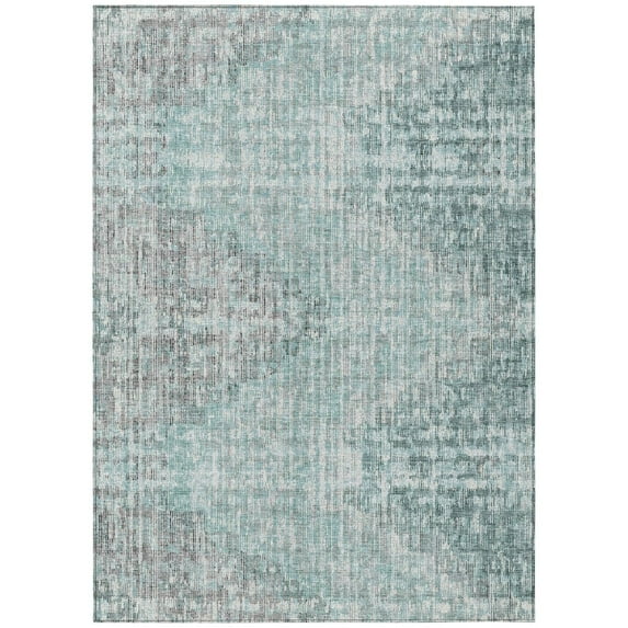 Dalyn Rugs Machine Washable Indoor/Outdoor Chantille Teal 5' x 7'6" Rug