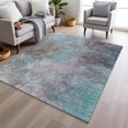 thumbnail image 1 of Addison Rugs Chantille Indoor/Outdoor Transitional Abstract Teal Machine Washable Rectangle Rug, 8' x 10', 1 of 8
