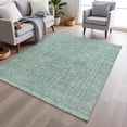 thumbnail image 1 of Addison Rugs Chantille Indoor/Outdoor Transitional Border Teal Machine Washable Rectangle Rug, 8' x 10', 1 of 8