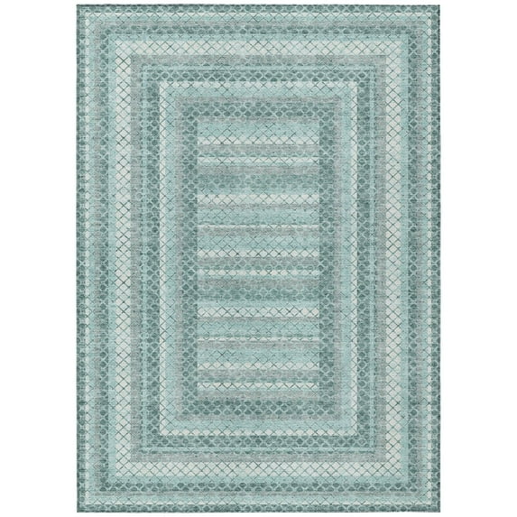 Dalyn Rugs Machine Washable Indoor/Outdoor Chantille Teal 8' x 10' Rug