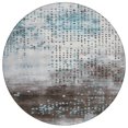 thumbnail image 1 of Dalyn Rugs Machine Washable Indoor/Outdoor Chantille Teal 8' x 8' Round Rug, 1 of 7