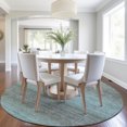 thumbnail image 1 of Addison Rugs Chantille Indoor/Outdoor Transitional Geometric Teal Machine Washable Round Rug, 8' x 8', 1 of 8
