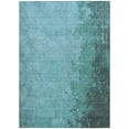 thumbnail image 1 of HomeRoots 625353 9 x 12 ft. Teal, Blue & Aqua Abstract Washable Transitional Indoor & Outdoor Rectangle Area Rug, 1 of 9