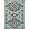 thumbnail image 1 of Dalyn Rugs Machine Washable Indoor/Outdoor Chantille Teal 9' x 12' Rug, 1 of 9