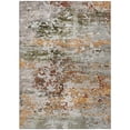 thumbnail image 1 of HomeRoots 621981 10 x 14 ft. Terra Cotta Gray & Ivory Abstract Washable Transitional Indoor & Outdoor Rectangle Area Rug, 1 of 7
