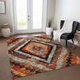 thumbnail image 1 of Addison Rugs Chantille Indoor/Outdoor Transitional Aztec Terracotta Machine Washable Rectangle Rug, 3' x 5', 1 of 8