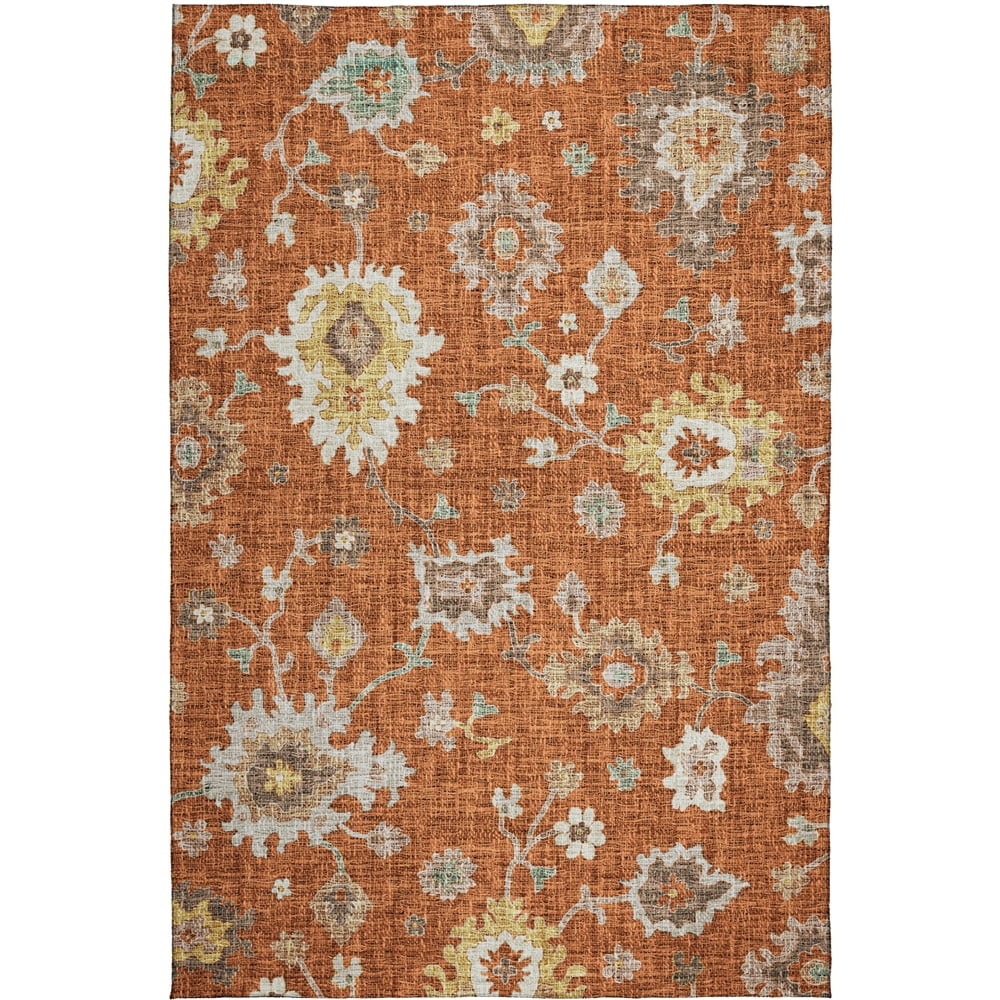 Parika Rugs Dalyn Rugs Portico PO6 Paprika Indoor/Outdoor, Luxury Washable, Bedroom ...