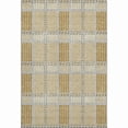 thumbnail image 1 of HomeRoots 678714 5 x 8 ft. Gold Beige & Brown Plaid Washable Machine Made Rectangle Area Rug with UV Protection, 1 of 9
