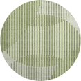thumbnail image 1 of HomeRoots 678787 8 ft. Green, Ivory & Gray Geometric Transitional Washable Round Area Rug with UV Protection, 1 of 9