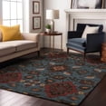 thumbnail image 1 of Addison Rugs Mayfield Premium Machine Washable Traditional Oriental Denim Rectangle Rug, 8' x 10', 1 of 6