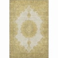 thumbnail image 1 of HomeRoots 678894 5 x 8 ft. Gold Ivory & Gray Oriental Traditional Washable Machine Made Rectangle Area Rug with UV Protection, 1 of 9