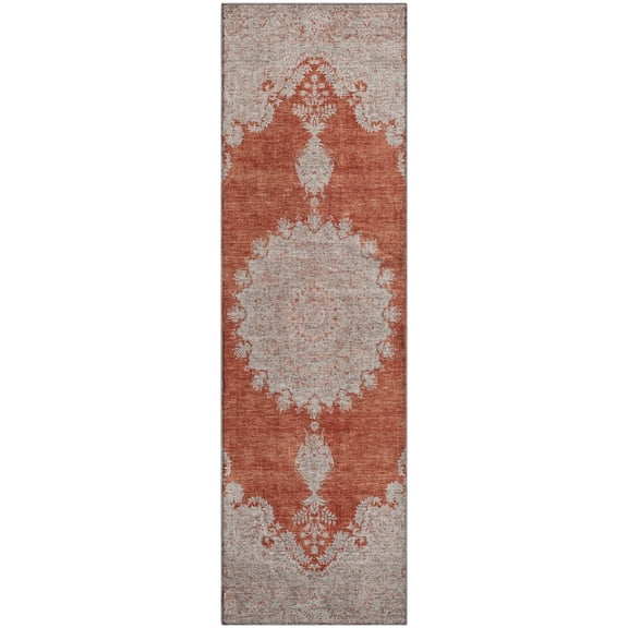 Dalyn Rugs Premium Machine Washable Mayfield AMF1003 Rust 2'3" x 7'6" Runner Rug
