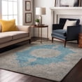 thumbnail image 1 of Addison Rugs Mayfield Premium Machine Washable Traditional Oriental Teal Rectangle Rug, 9' x 12', 1 of 6