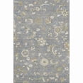 thumbnail image 1 of HomeRoots 678972 5 x 8 ft. Gray Copper & Blue Floral Washable Machine Made Rectangle Area Rug with UV Protection, 1 of 9