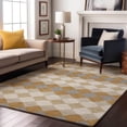 thumbnail image 1 of Addison Rugs Mayfield Premium Machine Washable Transitional Geometric Gold Rectangle Rug, 9' x 12', 1 of 6