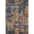 thumbnail image 1 of HomeRoots 679104 5 x 8 ft. Charcoal Copper & Gray Abstract Washable Machine Made Rectangle Area Rug with UV Protection, 1 of 9