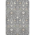 thumbnail image 1 of HomeRoots 679191 9 x 12 ft. Charcoal Ivory & Gold Oriental Washable Machine Made Rectangle Area Rug with UV Protection, 1 of 9