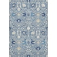 thumbnail image 1 of HomeRoots 679197 9 x 12 ft. Denim Blue Beige & Ivory Oriental Washable Machine Made Rectangle Area Rug with UV Protection, 1 of 9