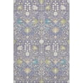 thumbnail image 1 of HomeRoots 679218 5 x 8 ft. Lavender Beige & Blue Oriental Washable Machine Made Rectangle Area Rug with UV Protection, 1 of 9