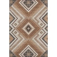 thumbnail image 1 of HomeRoots 679266 5 x 8 ft. Copper Beige & Gray Tribal Washable Machine Made Rectangle Area Rug with UV Protection, 1 of 9
