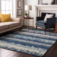thumbnail image 1 of Addison Rugs Mayfield Premium Machine Washable Transitional Stripes Blue Rectangle Rug, 8' x 10', 1 of 6