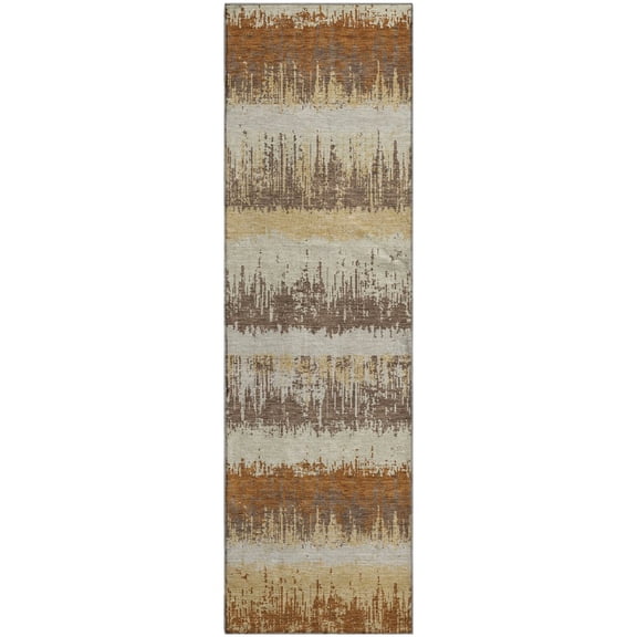 Dalyn Rugs Premium Machine Washable Mayfield AMF1013 Mocha 2'3" x 7'6" Runner Rug
