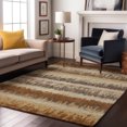 thumbnail image 1 of Addison Rugs Mayfield Premium Machine Washable Transitional Stripes Mocha Rectangle Rug, 9' x 12', 1 of 6
