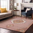 thumbnail image 1 of Addison Rugs Mayfield Premium Machine Washable Traditional Oriental Pink Rectangle Rug, 9' x 12', 1 of 6