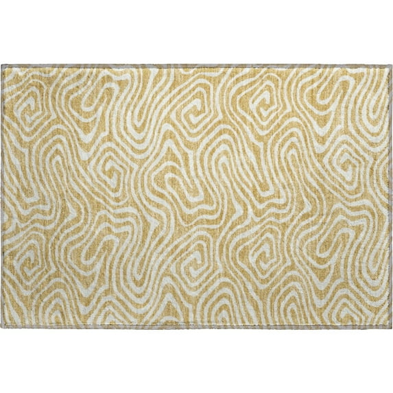 Dalyn Rugs Premium Machine Washable Mayfield AMF1020 Gold 1'8" x 2'6" Rug