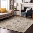 thumbnail image 1 of Addison Rugs Mayfield Premium Machine Washable Traditional Damask Ivory Rectangle Rug, 9' x 12', 1 of 6