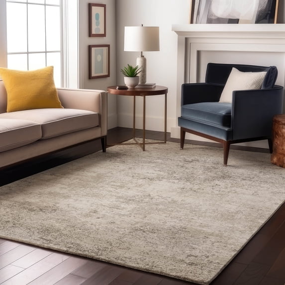 Addison Rugs Mayfield Premium Machine Washable Transitional Modern Ivory Rectangle Rug, 5' x 7'6"