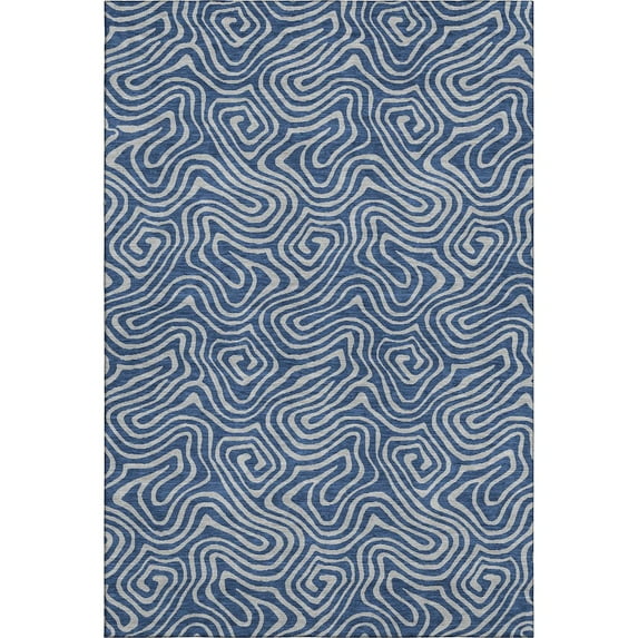 Dalyn Rugs Premium Machine Washable Mayfield AMF1031 Navy 10' x 14' Rug