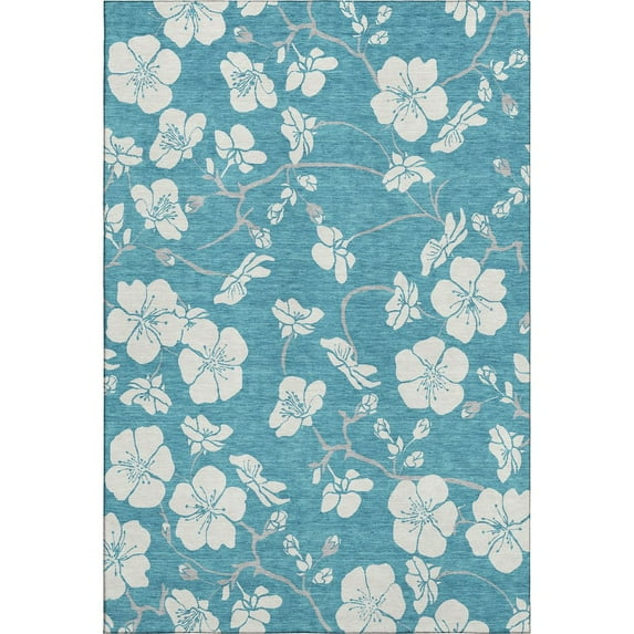 Dalyn Rugs Premium Machine Washable Mayfield AMF1032 Turquoise 5' x 7'6" Rug