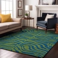 thumbnail image 1 of Addison Rugs Mayfield Premium Machine Washable Transitional Animal Print Green Rectangle Rug, 8' x 10', 1 of 6