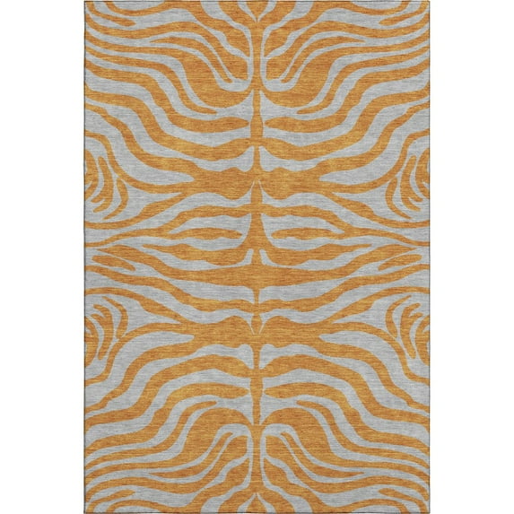 Dalyn Rugs Premium Machine Washable Mayfield AMF1043 Orange 5' x 7'6" Rug
