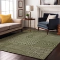 thumbnail image 1 of Addison Rugs Mayfield Premium Machine Washable Transitional Geometric Olive Rectangle Rug, 5' x 7'6", 1 of 6