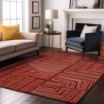 thumbnail image 1 of Addison Rugs Mayfield Premium Machine Washable Transitional Geometric Red Rectangle Rug, 9' x 12', 1 of 6