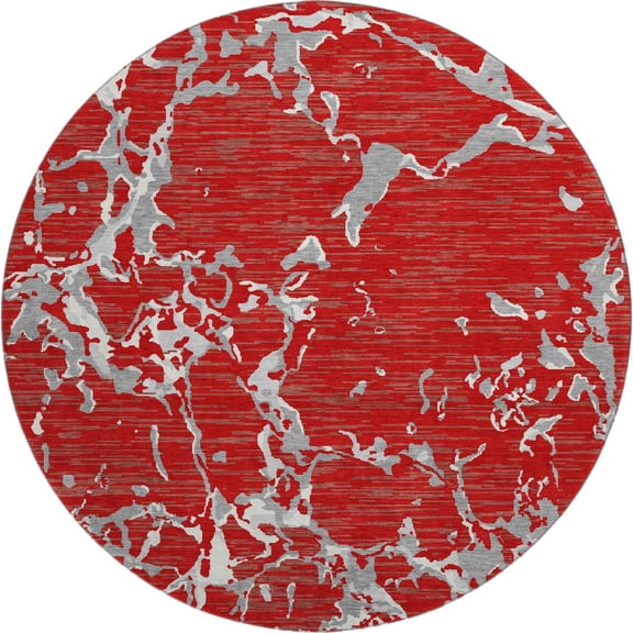 Dalyn Rugs Premium Machine Washable Mayfield AMF1046 Red 8' x 8' Round Rug