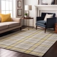 thumbnail image 1 of Addison Rugs Mayfield Premium Machine Washable Transitional Plaid Yellow Rectangle Rug, 10' x 14', 1 of 6